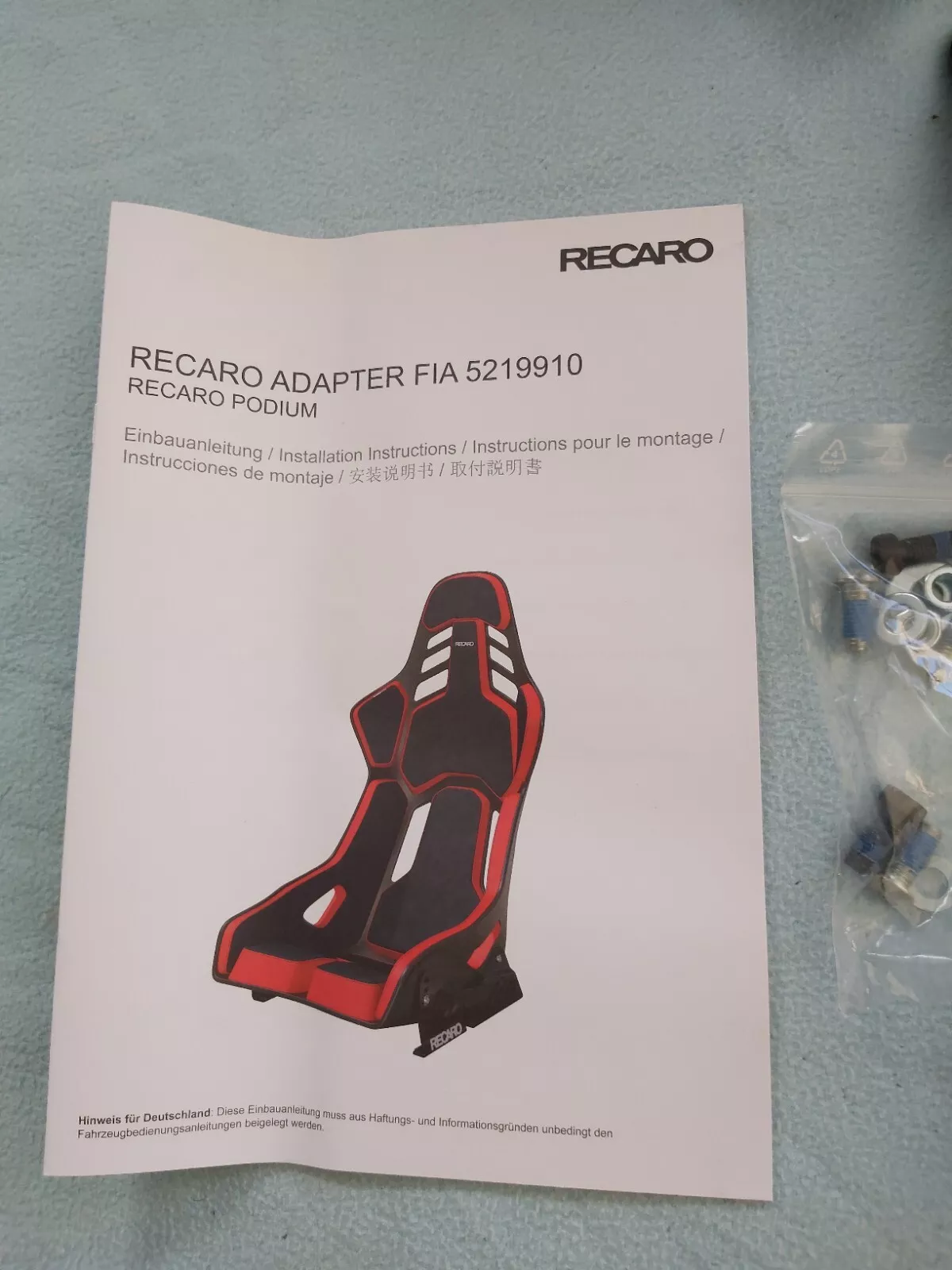 Recaro Podium Side mount FIA 5219910