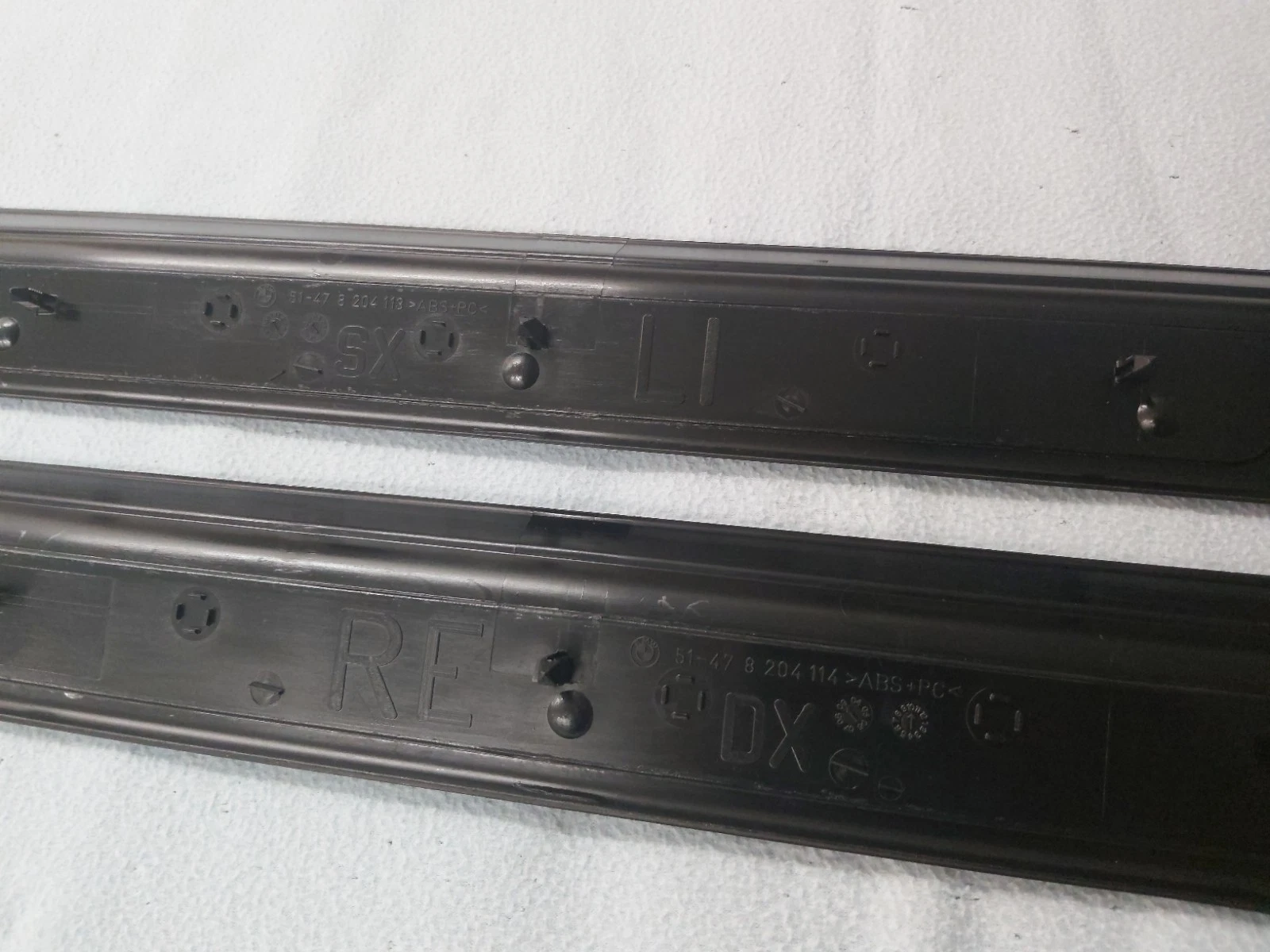 GENUINE BMW E46 M3 CSL DOOR SILLS /STEPS, BRAND NEW 51477895573 and 51477895574