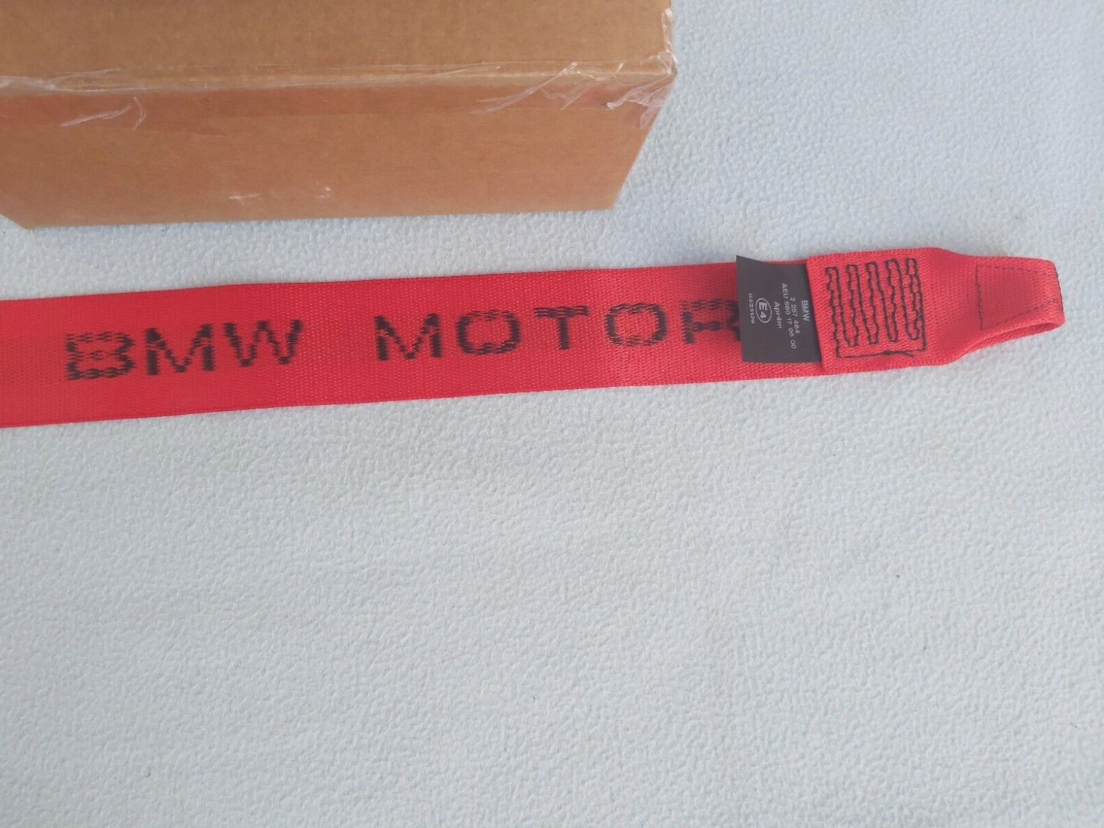 GENUINE BMW E36 COUPE RED MOTORSPORT UPPER FRONT BELTS (LEFT + RIGHT)