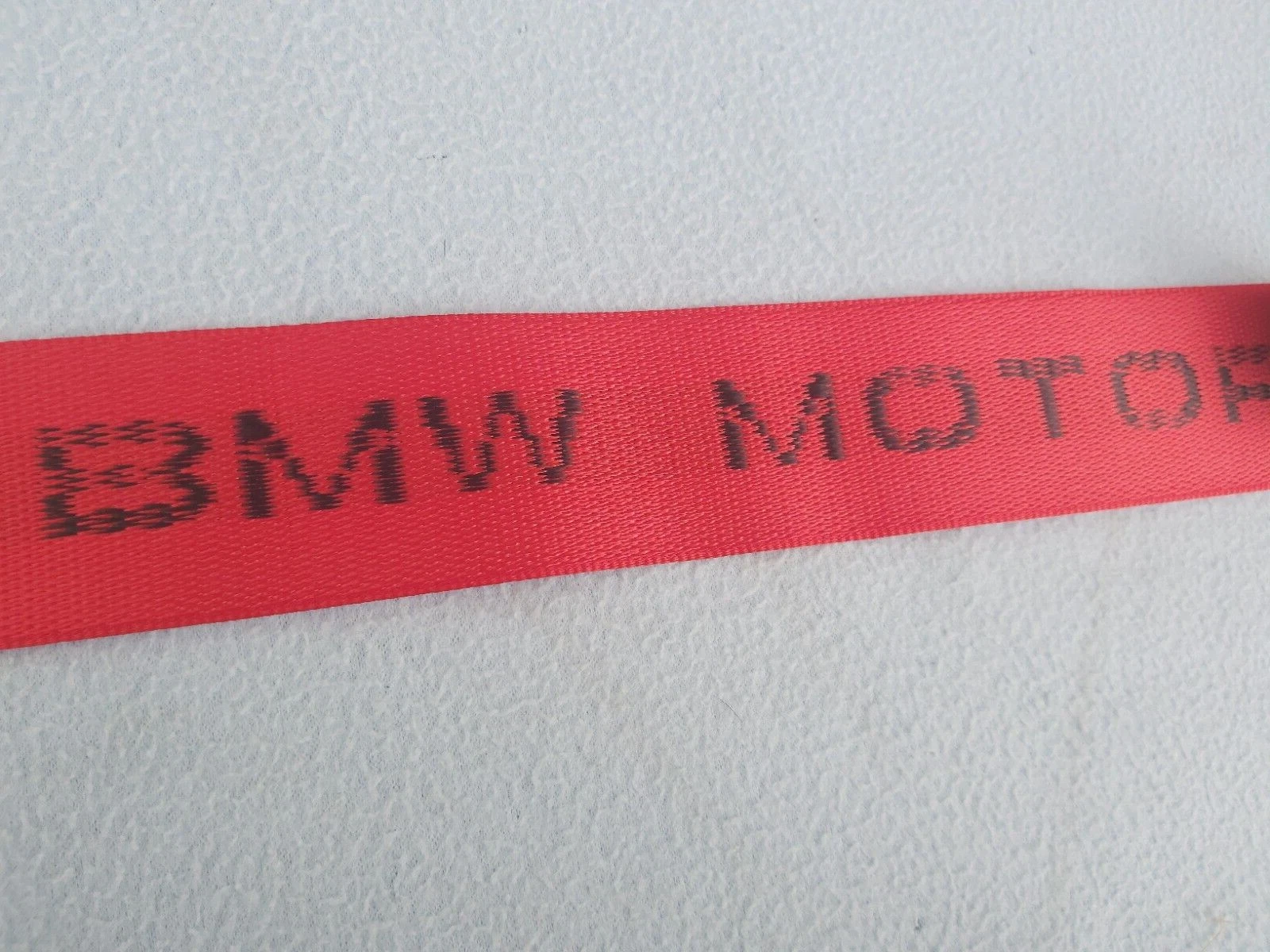 GENUINE BMW E36 COUPE RED MOTORSPORT UPPER FRONT BELTS (LEFT + RIGHT)