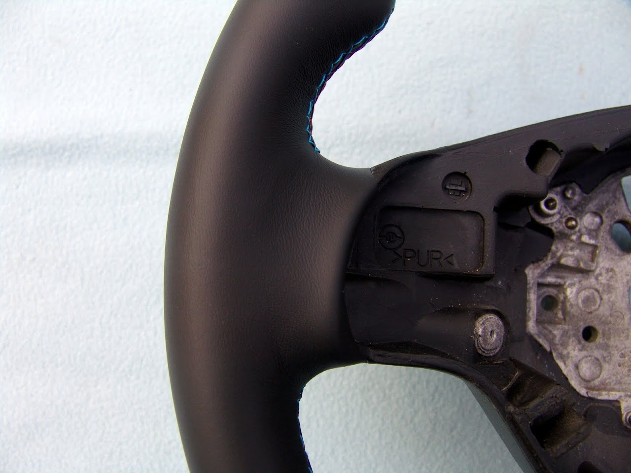 BMW M TECHNIC STEERING WHEEL E39 M5, E46 M3, NEW LEATHER AND 3 COLOR STITCHING