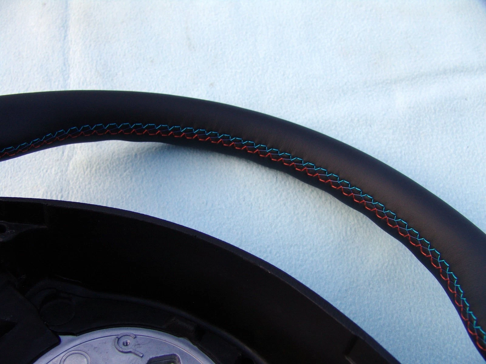 BMW M TECHNIC SPORTS STEERING WHEEL, E36 M3 NEW NAPPA LEATHER, 3 COLOR STITCHING