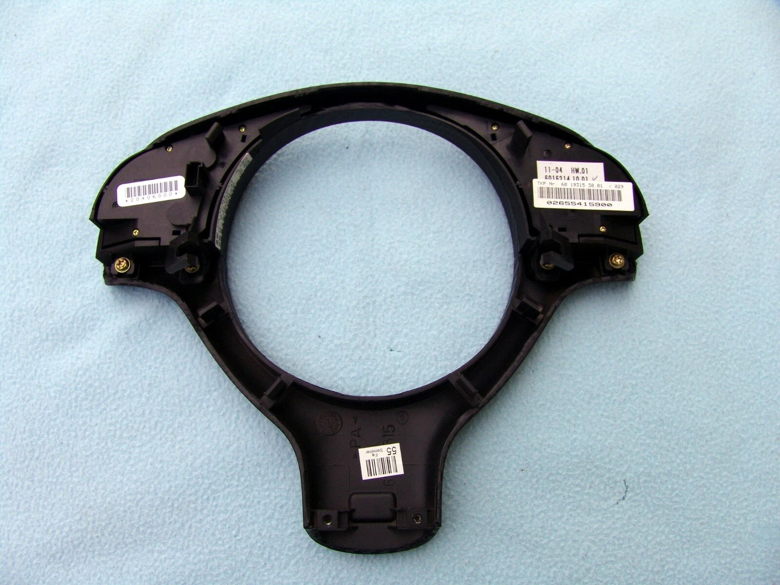BMW E46 M3, E39 M5 STEERING WHEEL TRIM / COVER REWRAPPED WITH CARBON FIBER VINYL