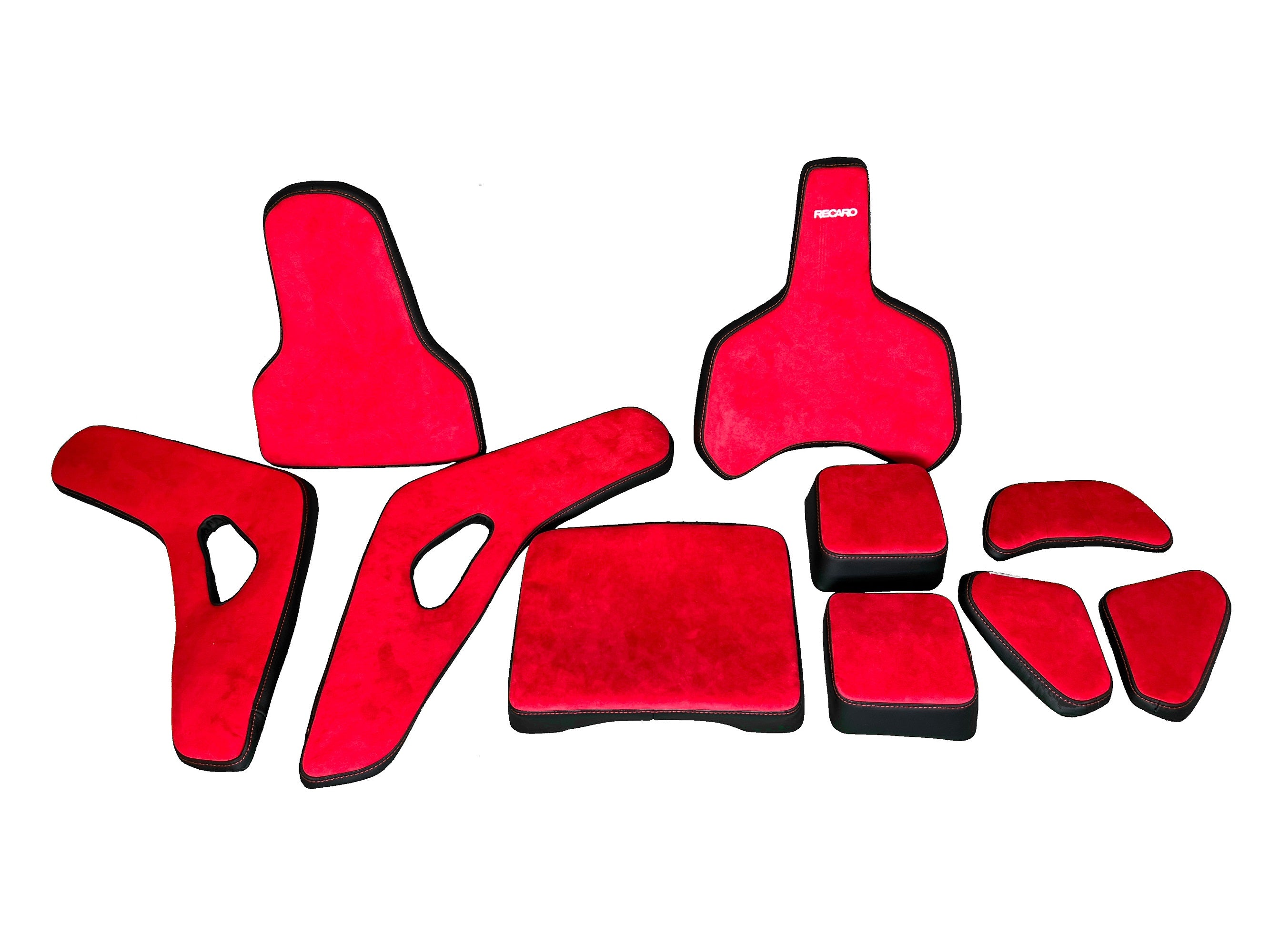 Recaro Podium Pad Kit Alcantara Red / Leather Black