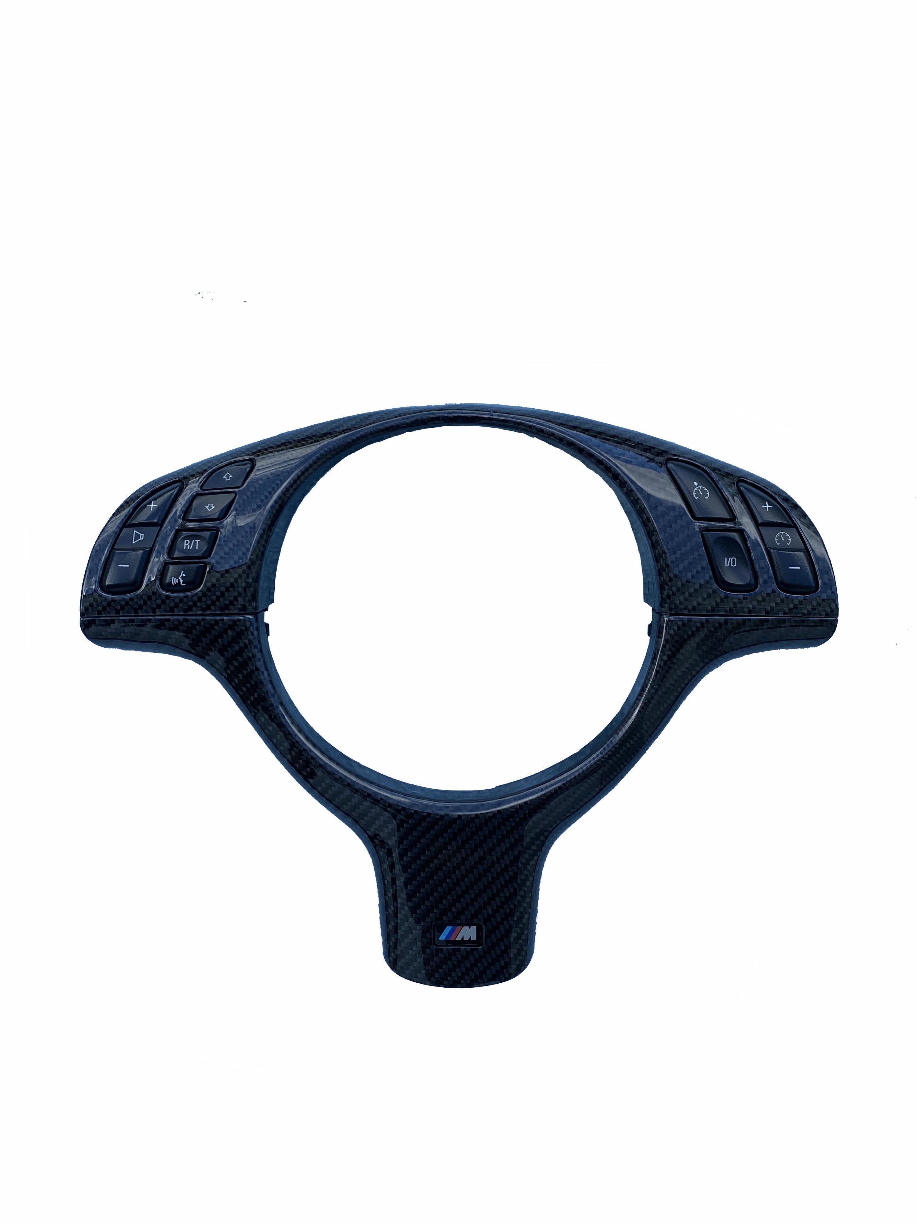 E39, E46 Carbon Steering Wheel Trim Multifunction - Maar-Shop