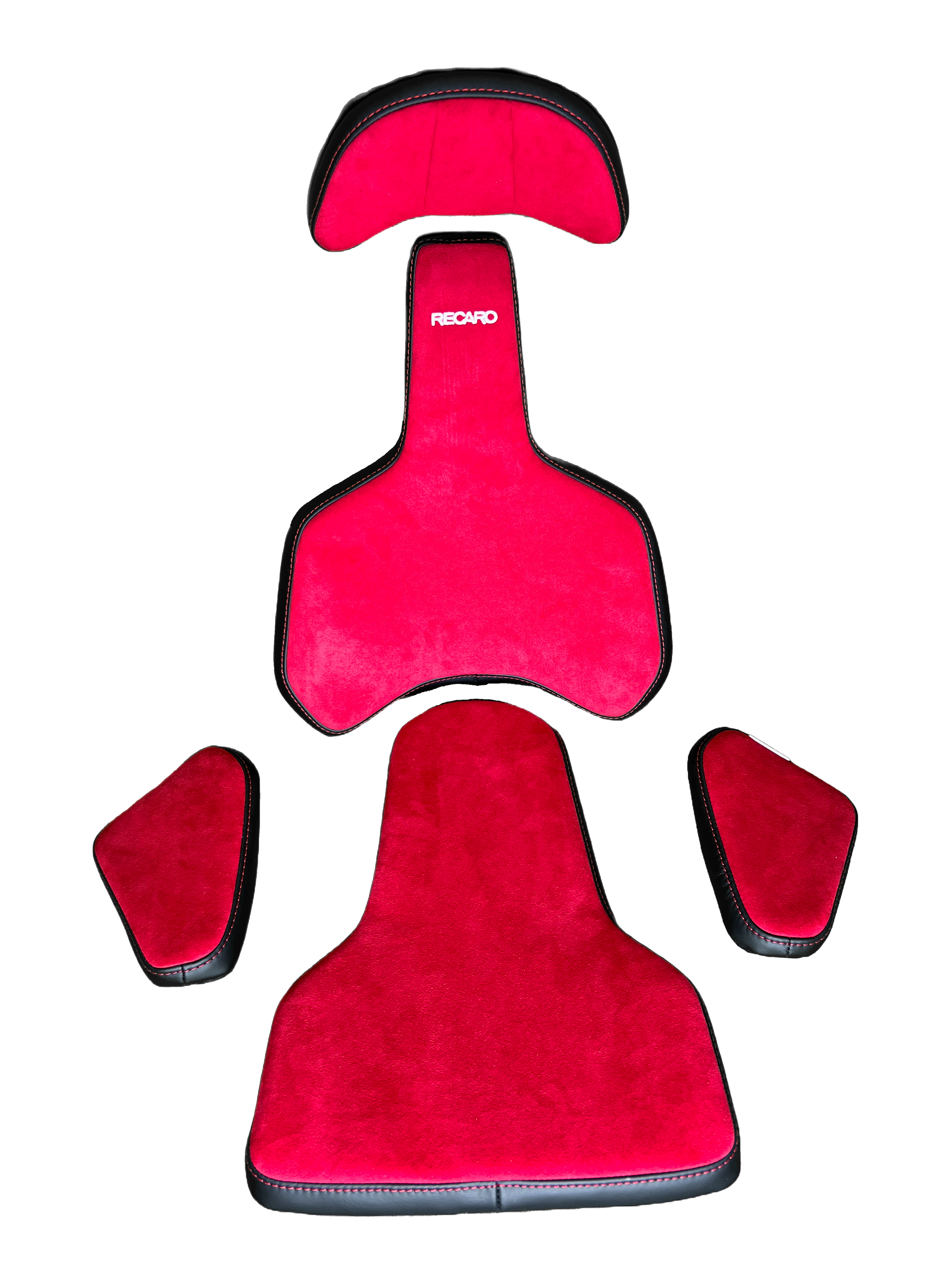 Recaro Podium Pad Kit Alcantara Red / Leather Black