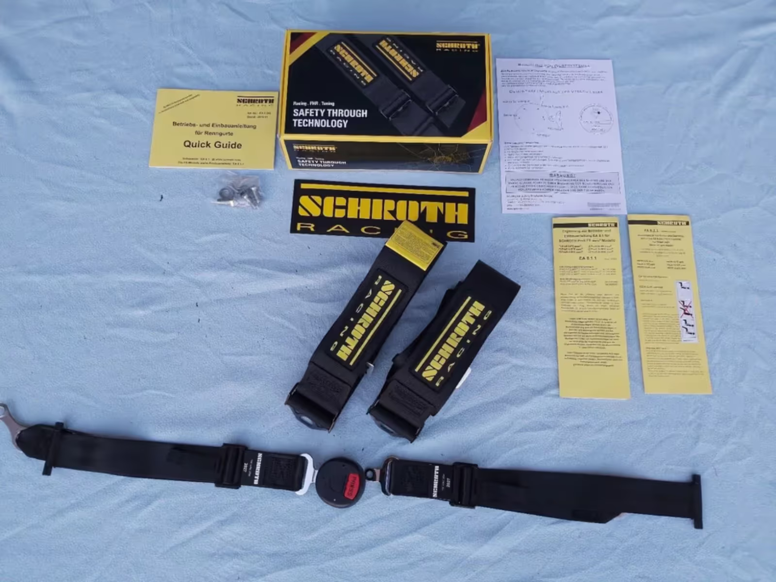 SCHROTH PROFI II-FE ASM BELT, BLACK, RELEASE, LEFT, NEW. 20071