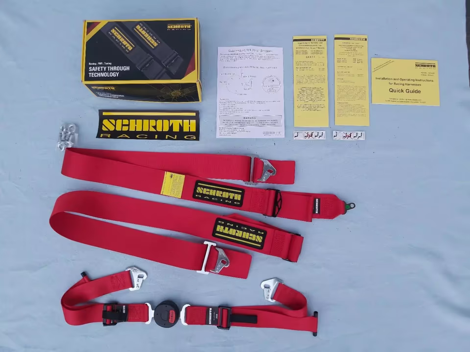 SCHROTH PROFI II-FE ASM BELT, RED,  RELEASE, RIGHT, NEW. 25271