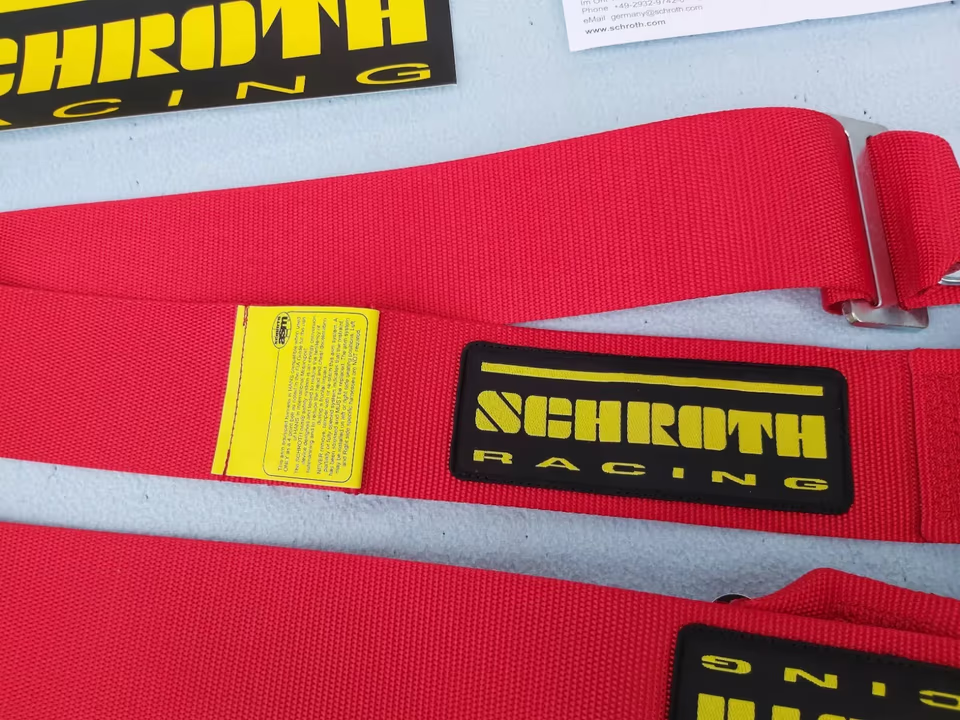 SCHROTH PROFI II-FE BELT, RED, SCREW, LEFT ,NEW 20270