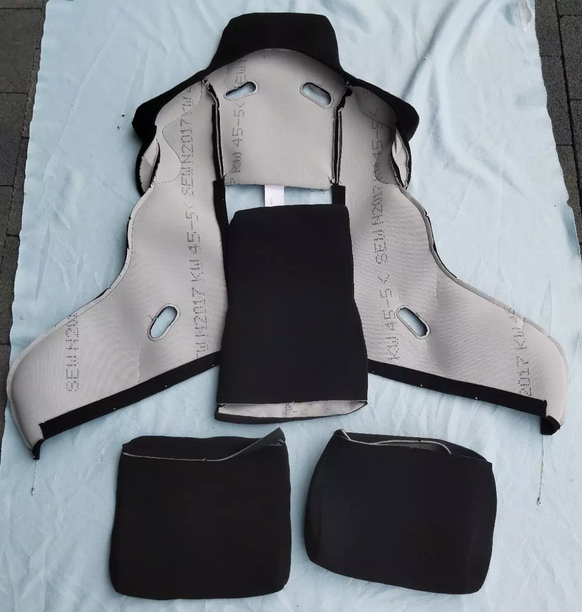RECARO COVER FOR PROFI SPG SEAT. PERLONVELOURS, NEW, 070.91.030.32 ET