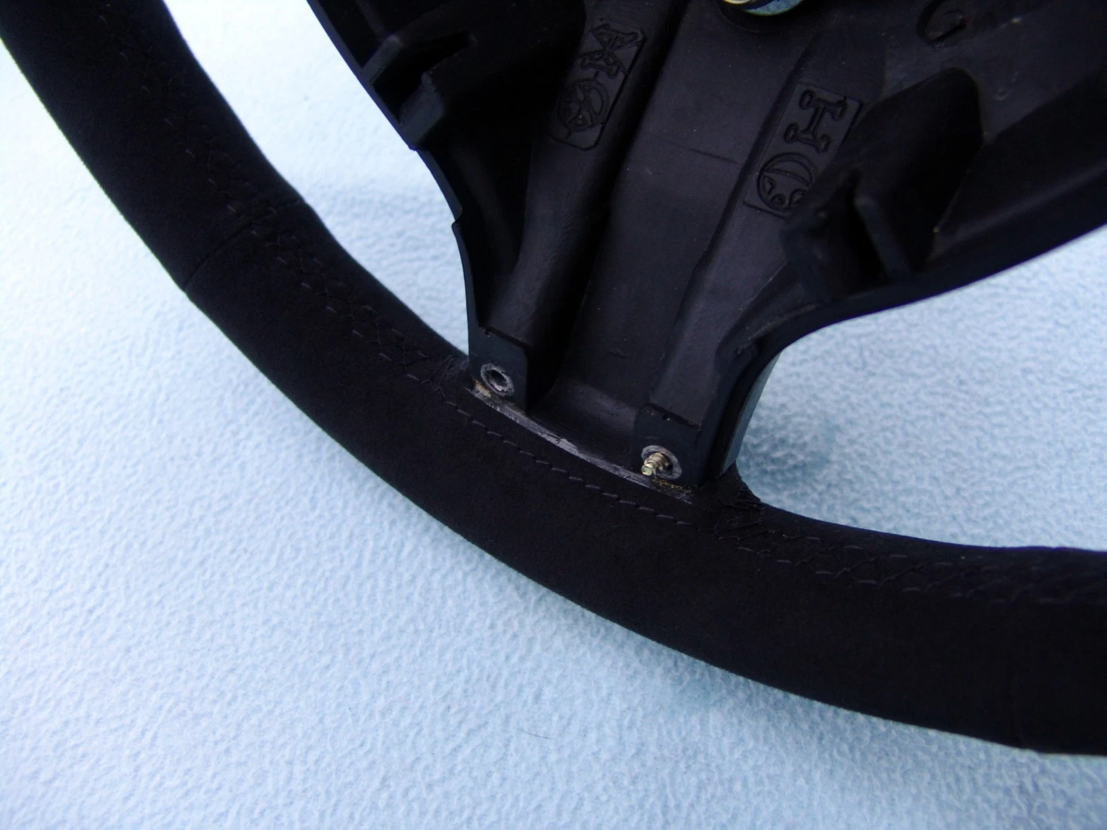 BMW M Technic steering wheel E39, E46, Alcantara + Cinnamon top center stripe