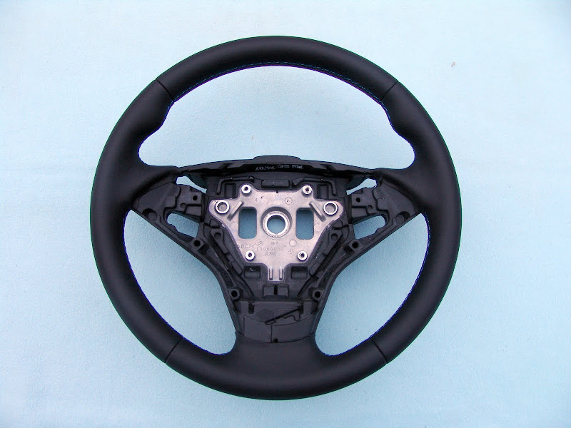 BMW E60, E61 M5, E63, E64 M6 SMG M TECHNIC STEERING WHEEL, NEW NAPPA LEATHER