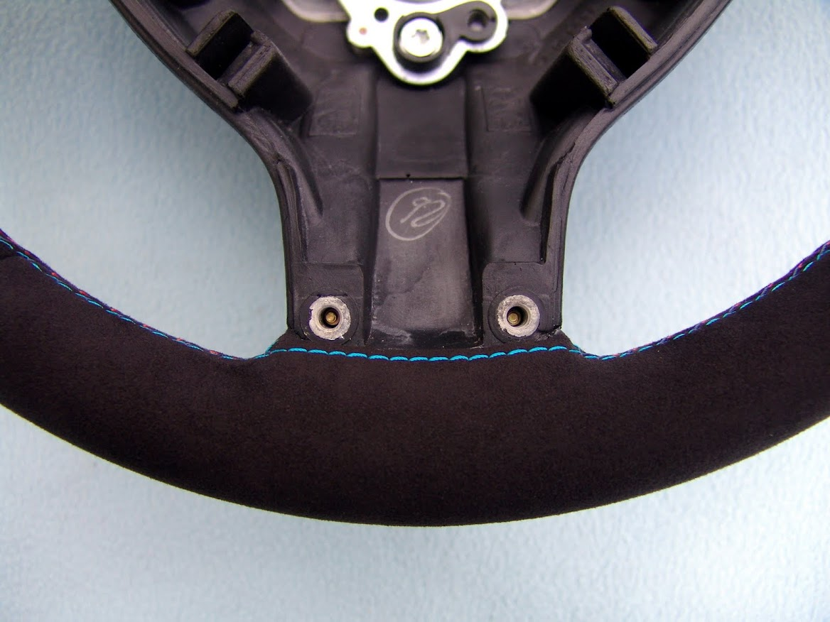 BMW M TECHNIC STEERING WHEEL, NEW ALCANTARA, 3 COLOR STITCHING, E39 M5, E46 M3
