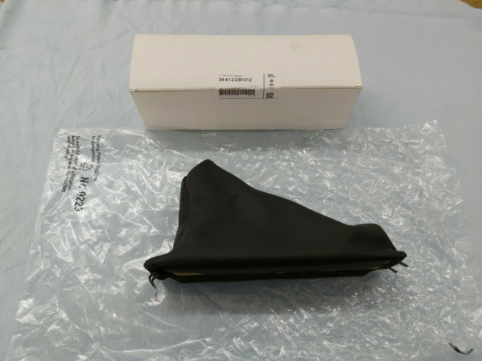 BMW E30 M3 REAL LEATHER HANDBRAKE LEVER BOOT / COVER, BRAND NEW, 34412230012