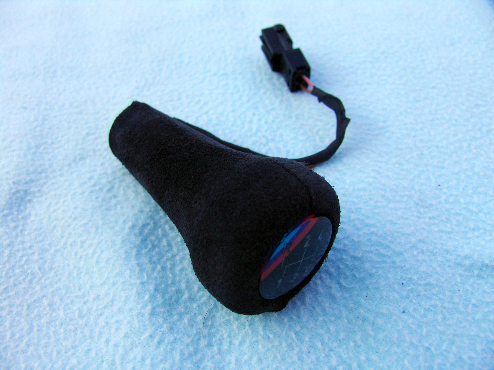 ORIGINAL BMW E30 M3 Sport Evolution Illuminated Shift Knob - Suede / Rough Leather
