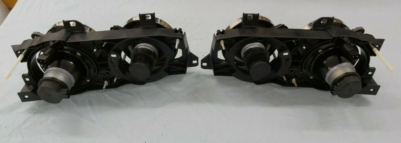 BMW E32 E34 M5 HELLA ELLIPSOID EURO YELLOW HEADLIGHTS,OEM, GENUINE BMW,BRAND NEW